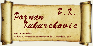 Poznan Kukureković vizit kartica